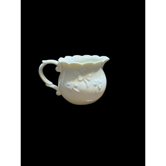 Vintage Ivory China Creamer/ Pitcher Irish Folklore Musical Mermaid & Shamrocks - Picture 4 of 12